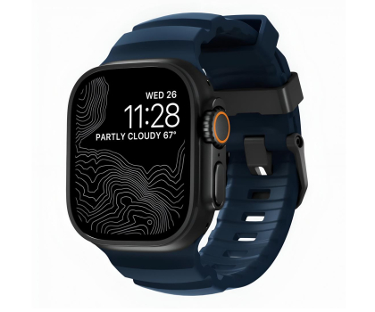 Pasek do smartwatchy Nomad Rocky Point Band Apple Watch 49/45/44/42mm black/atlantic